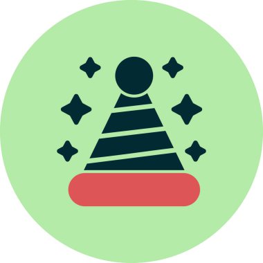  Şapka simgesi vektör illüstrasyonu