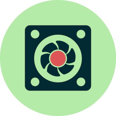 Web tasarımı için fan vektör illüstrasyonu.