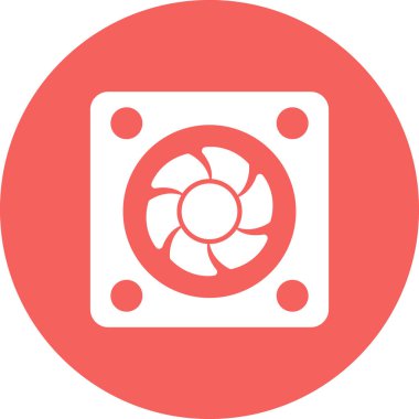 Web tasarımı için fan vektör illüstrasyonu.