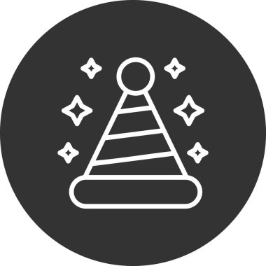  Şapka simgesi vektör illüstrasyonu