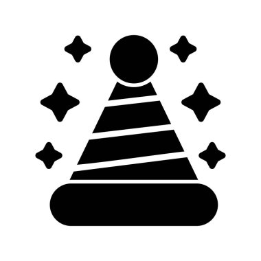  Şapka simgesi vektör illüstrasyonu