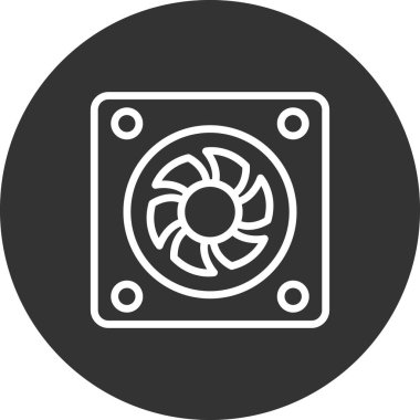 Web tasarımı için fan vektör illüstrasyonu.