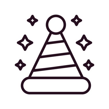  Şapka simgesi vektör illüstrasyonu