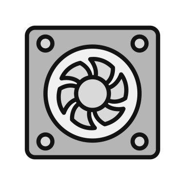 Web tasarımı için fan vektör illüstrasyonu.