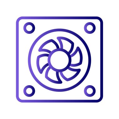 Web tasarımı için fan vektör illüstrasyonu.