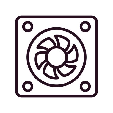 Web tasarımı için fan vektör illüstrasyonu.