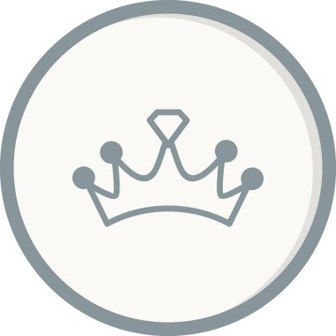 taç simgesi vektör illüstrasyonu