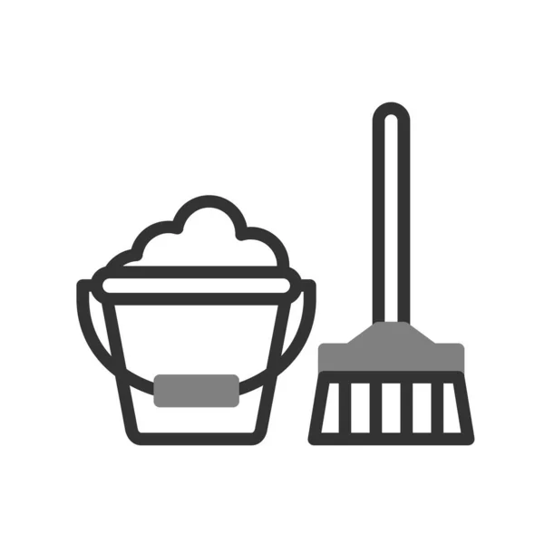 Vector Illustration Modern Cleaning Icon — Stock Vector