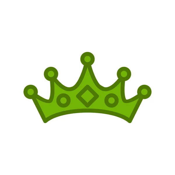 Coroa Ícone Vetor Ilustração —  Vetores de Stock