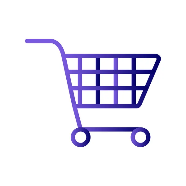 Shopping Cart Vector Illustration Icon —  Vetores de Stock