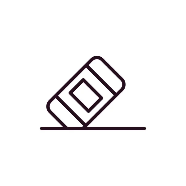 Simple Eraser Icon Vector Symbol — Vettoriale Stock