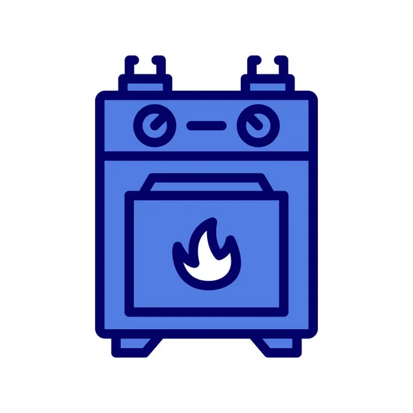 Gas Stove Icon Vector Illustration — Stock Vector