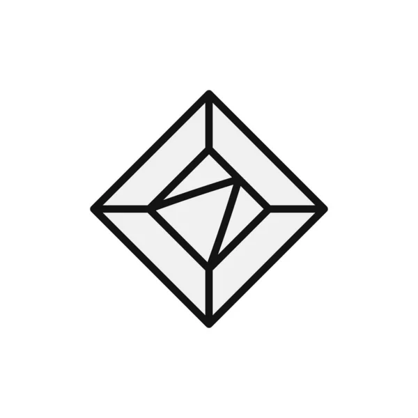 Diamant Vektor Symbol Illustration Design Vorlage — Stockvektor