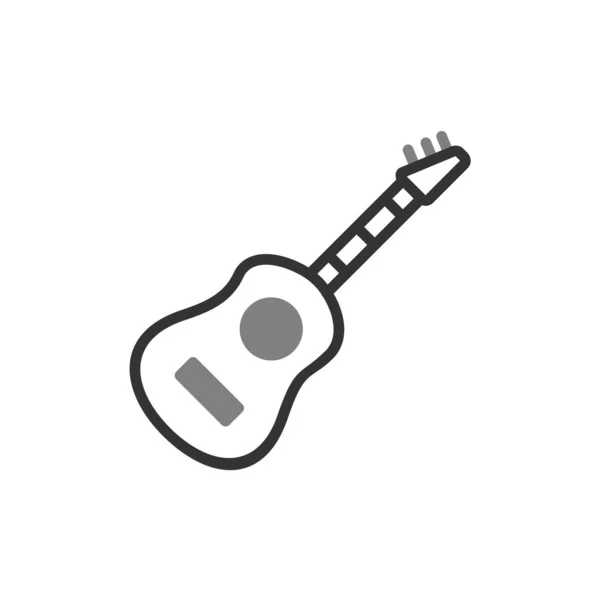 Gitarrensymbolvektorillustration — Stockvektor