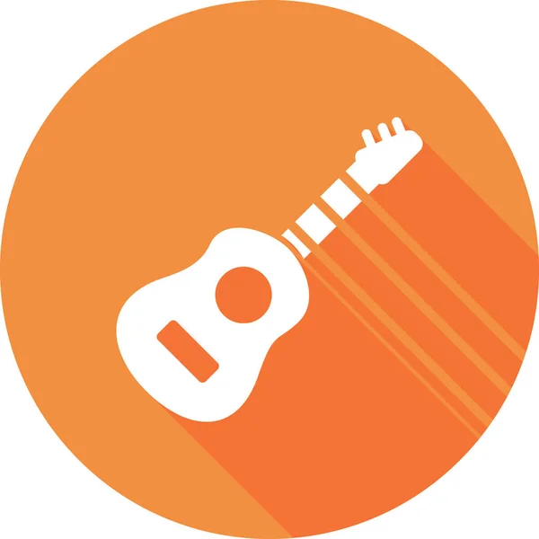 Guitarra Icono Web Ilustración Simple — Archivo Imágenes Vectoriales