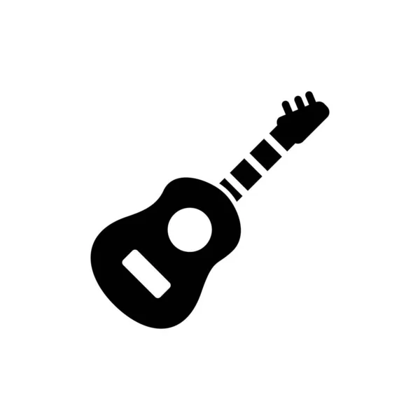 Icono Guitarra Vector Ilustración — Archivo Imágenes Vectoriales