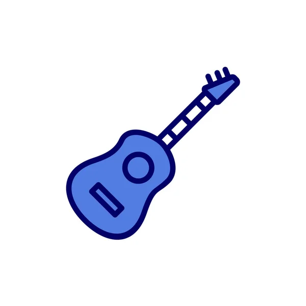 Guitarra Icono Web Ilustración Simple — Archivo Imágenes Vectoriales