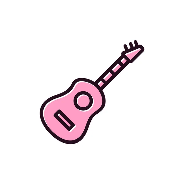 Gitarre Web Symbol Einfache Illustration — Stockvektor