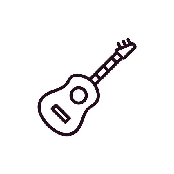 Guitarra Icono Web Ilustración Simple — Archivo Imágenes Vectoriales