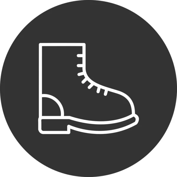 Laarzen Web Icoon Eenvoudige Illustratie — Stockvector