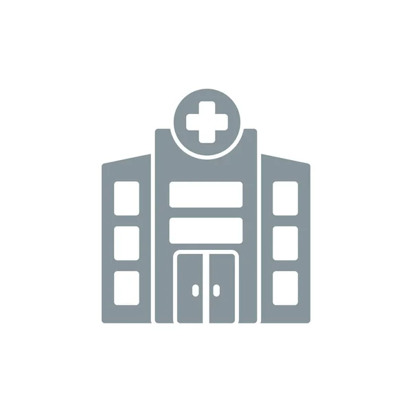 Krankenhaus Gebäude Symbol Vektor Illustration — Stockvektor