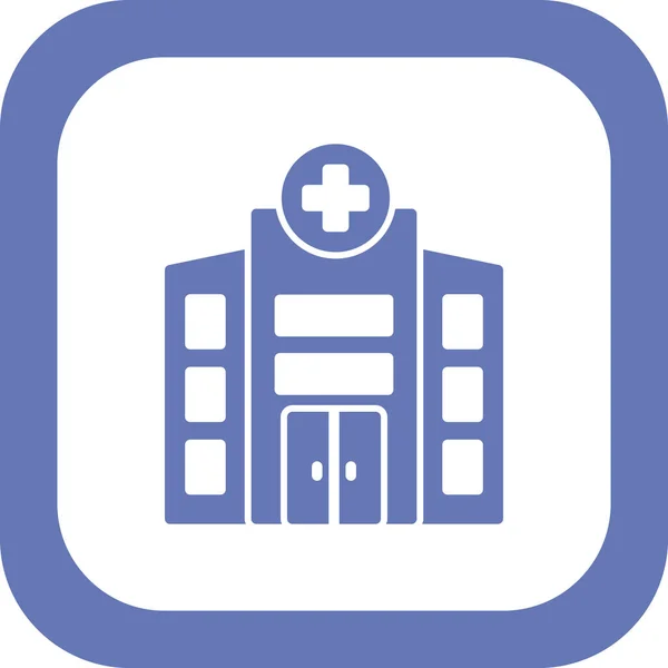 Hospital Building Icon Vector Illustration — Stock Vector