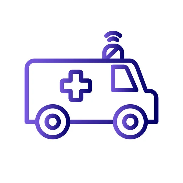 Ambulance Modern Vector Icon — Stockvektor