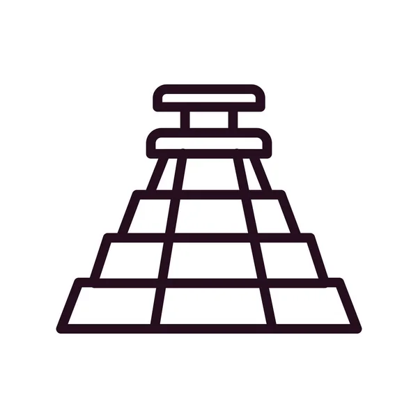 Illustration Vectorielle Icône Temple Unique — Image vectorielle