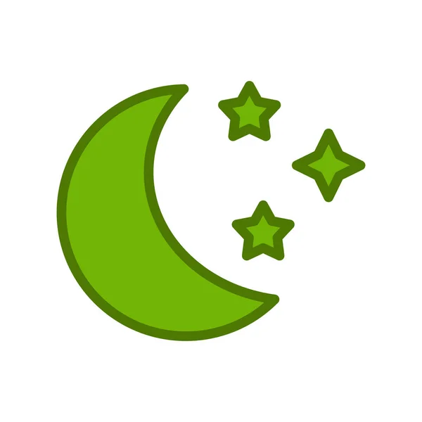 Illustration Vectorielle Icône Lune — Image vectorielle