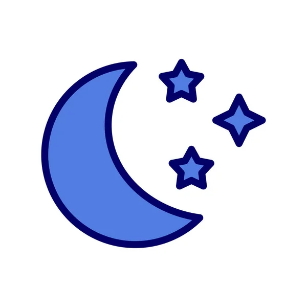 Illustration Vectorielle Icône Lune — Image vectorielle