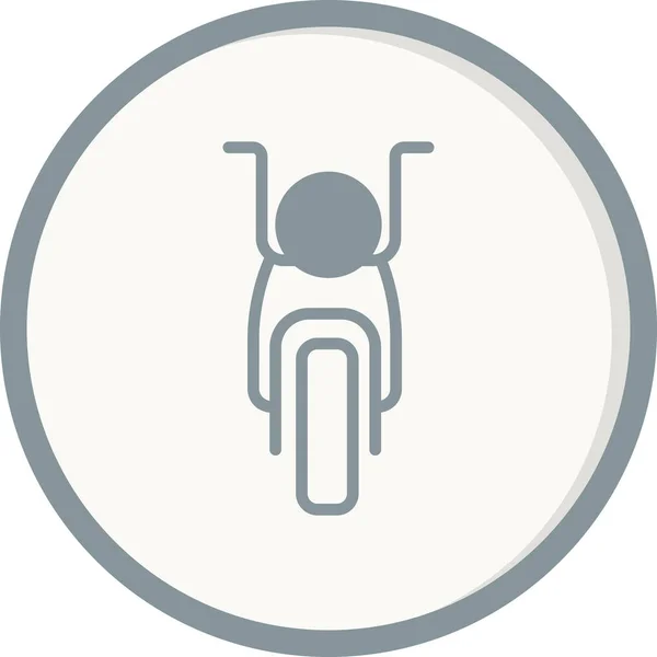 バイクアイコンベクトルイラストグラフィックデザイン — ストックベクタ