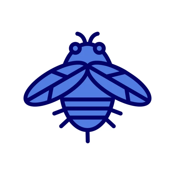 Abeja Linda Sobre Fondo Blanco — Vector de stock