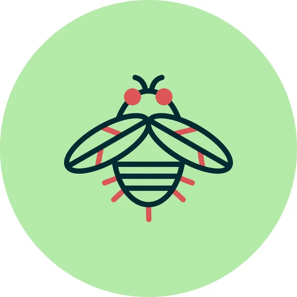 Niedliche Biene Auf Weißem Hintergrund — Stockvektor