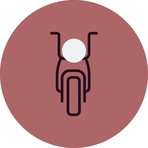 Векторный Графический Дизайн Иконок Мотоцикла — стоковый вектор
