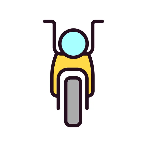 Moto Icono Vector Ilustración Diseño Gráfico — Vector de stock