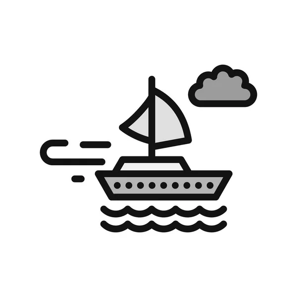 Boat Icon Vector Illustration — Image vectorielle