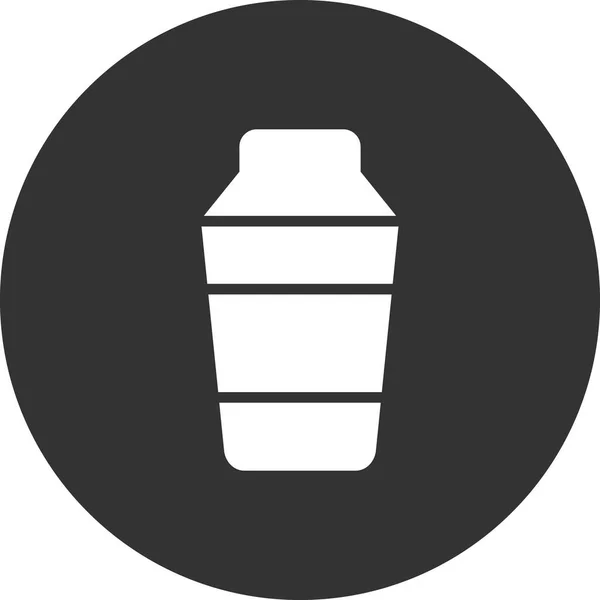 Cocktail Shaker Icon Vector Illustration — Vetor de Stock