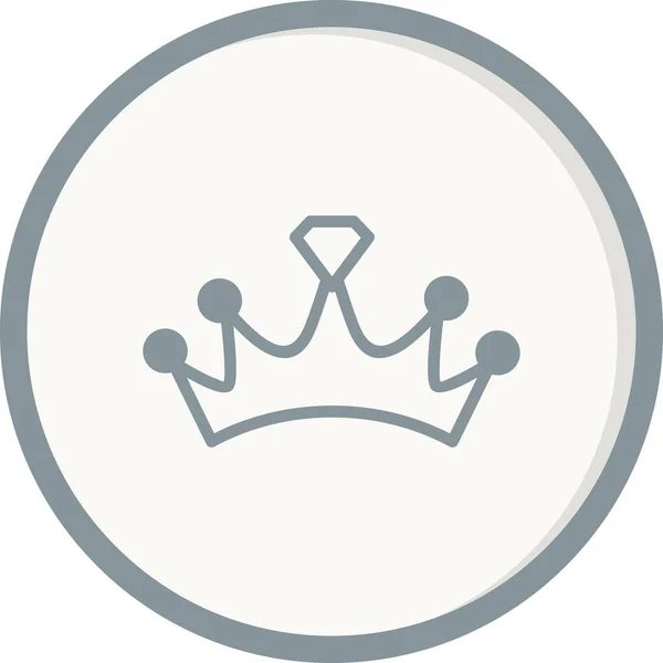 Corona Icona Vettoriale Illustrazione — Vettoriale Stock