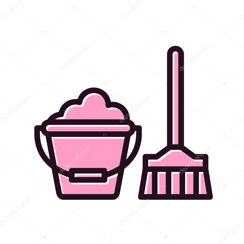 vector illustration of modern Cleaning icon