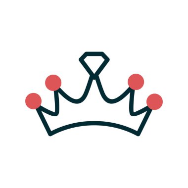 taç simgesi vektör illüstrasyonu