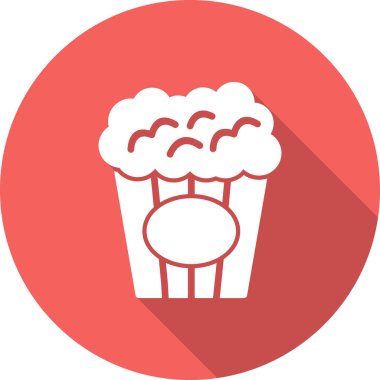 patlamış mısır simgesi, vektör illüstrasyonu