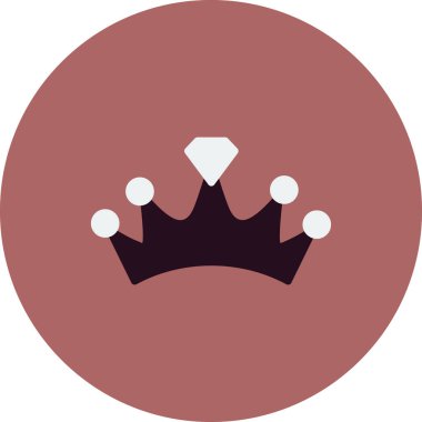 taç simgesi vektör illüstrasyonu