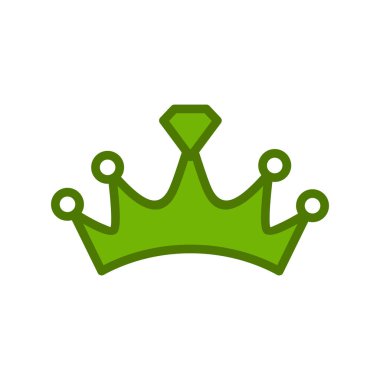 taç simgesi vektör illüstrasyonu