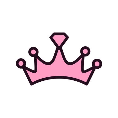 taç simgesi vektör illüstrasyonu