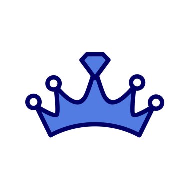 taç simgesi vektör illüstrasyonu