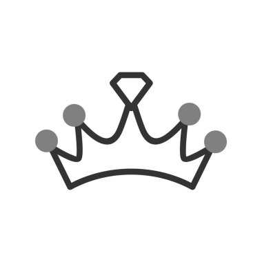 taç simgesi vektör illüstrasyonu