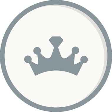 taç simgesi vektör illüstrasyonu