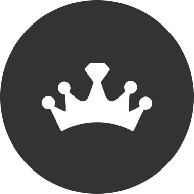 taç simgesi vektör illüstrasyonu