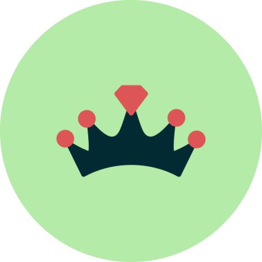 taç simgesi vektör illüstrasyonu