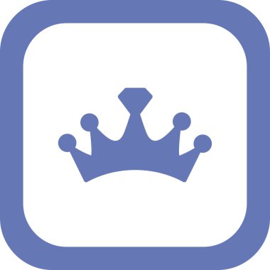 taç simgesi vektör illüstrasyonu